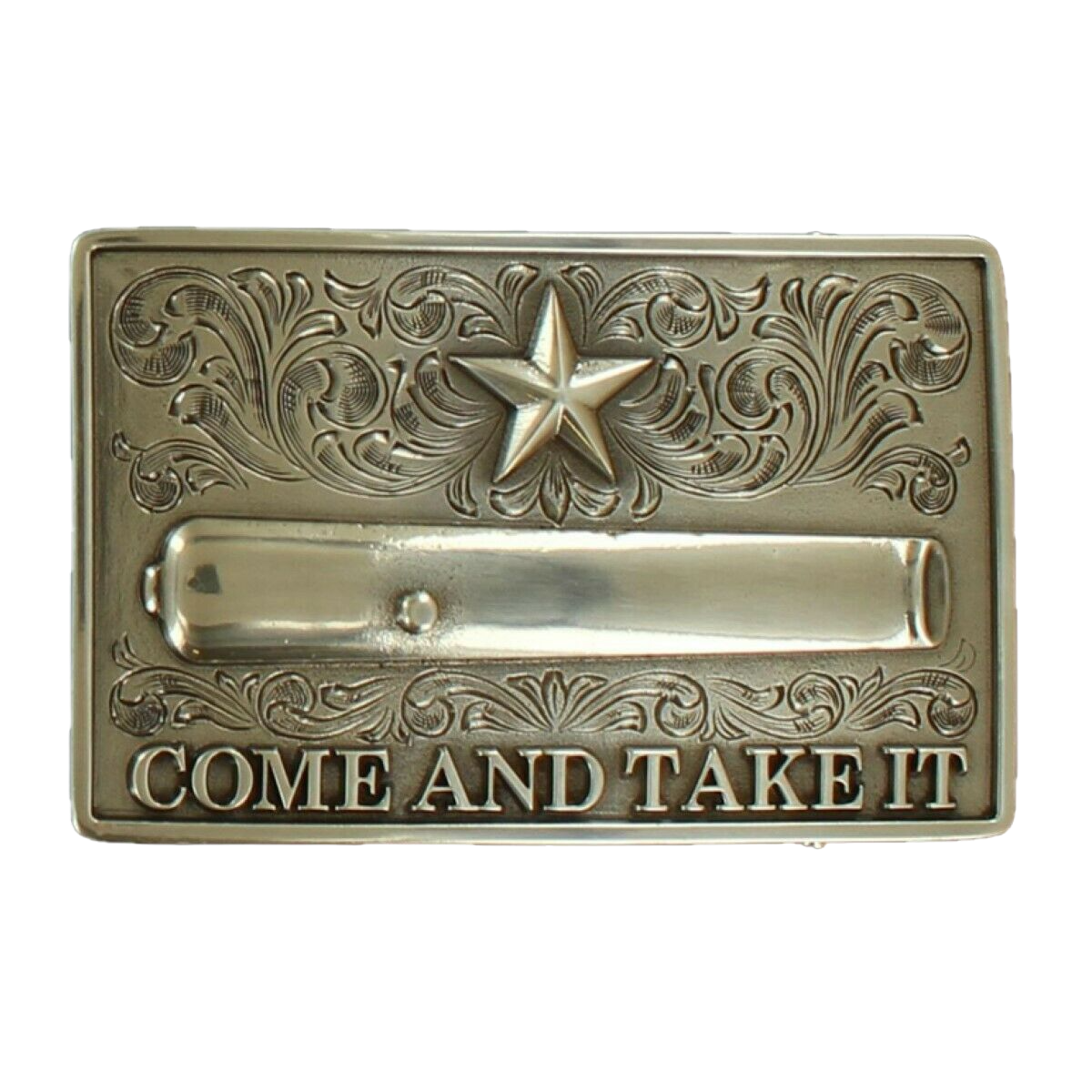 Nocona Gold-Toned "Come and take it" Canon Belt Buckle 37103