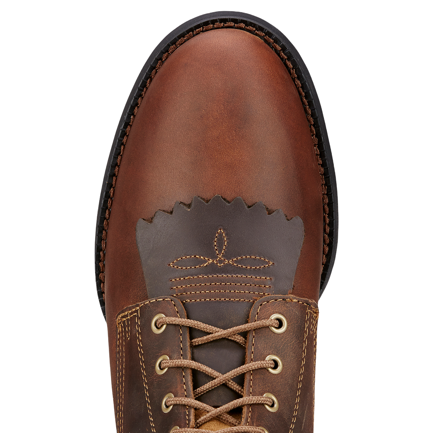 Ariat® Men's Heritage Lacer Kiltie Distressed Brown Boots 10001988