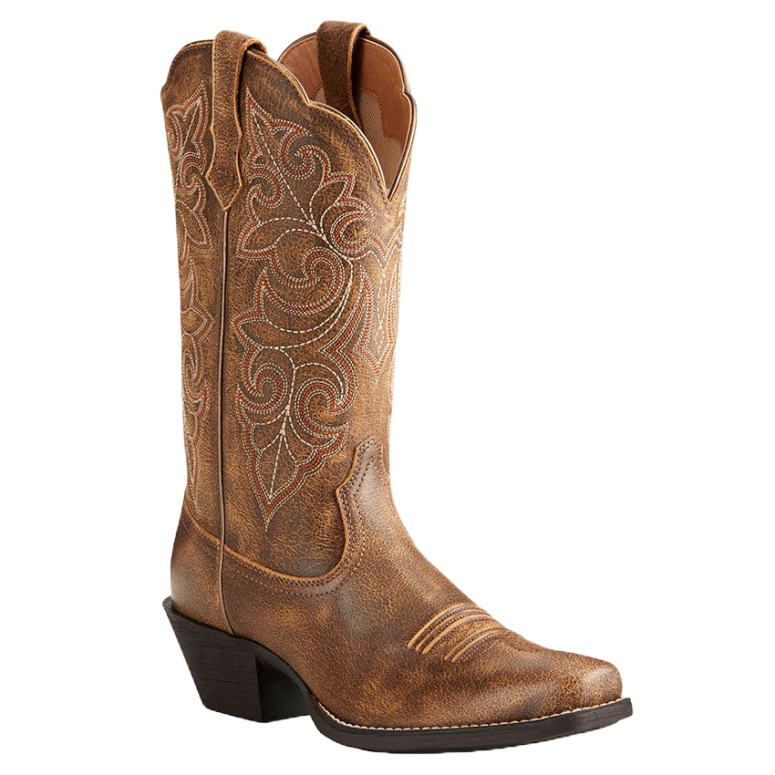 Ariat® Ladies Round Up Square Toe Vintage Bomber Brown Boots 10021620