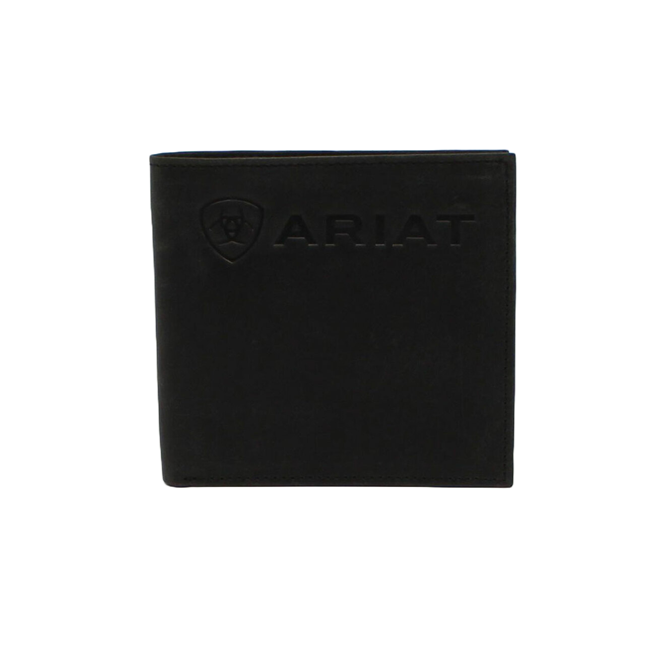 Ariat® Men's Embossed Logo Black Bifold Wallet A3546001