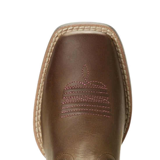 Ariat® Kid's Quickdraw VentTEK Brown Serape Cowgirl Boots 10027306