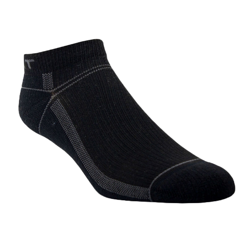 Ariat® Unisex VentTEK Lightweight Low Cut Black Boot Socks AR2796-001