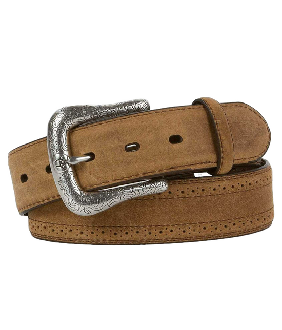 Ariat Men's Brown Perforated Leather Belt A10004667