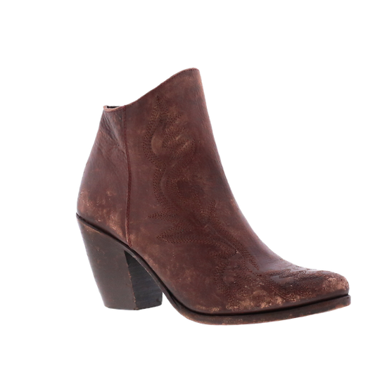 Liberty Black Ladies Avery Boho Drica Red Brown Ankle Boots LBOL-711816