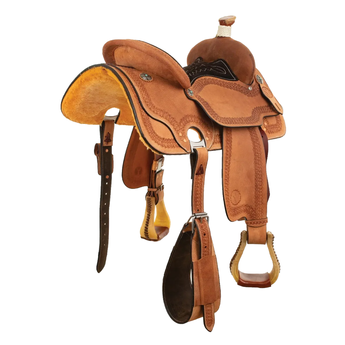 14.5" Circle Y Odessa Breakaway All Around All Roughout Saddle 20223141
