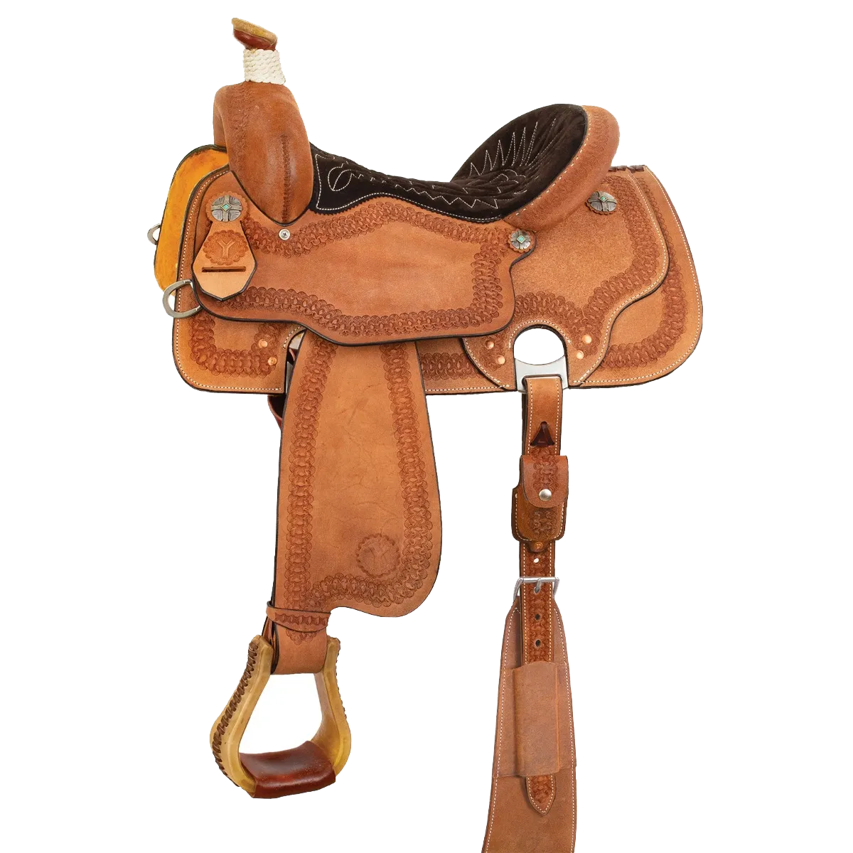 14.5" Circle Y Odessa Breakaway All Around All Roughout Saddle 20223141