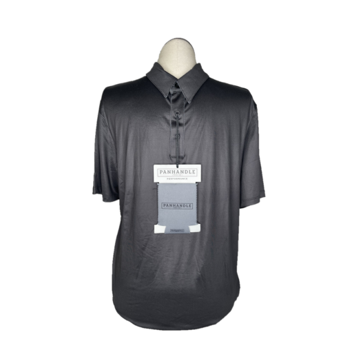 Panhandle® Men's Navy Geo Dot Print Short Sleeve Polo Shirt P7B3668