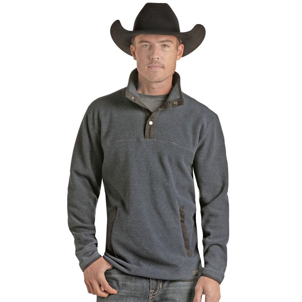 Powder River Outfitters® Men's Diamond Navy Pullover PRMO91RZXO-43