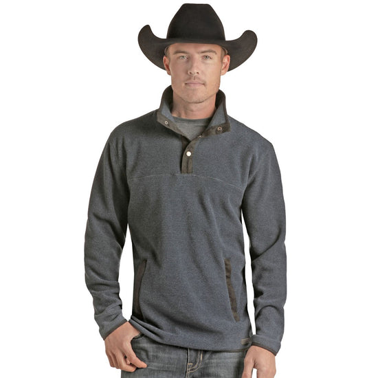 Powder River Outfitters® Men's Diamond Navy Pullover PRMO91RZXO-43