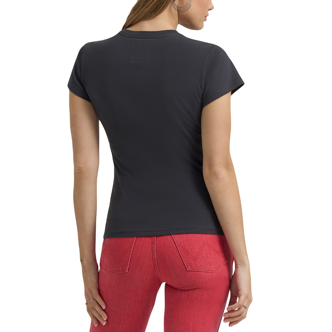 Wrangler X Lainey Wilson Ladies Horse Cards Black T-Shirt 112380498