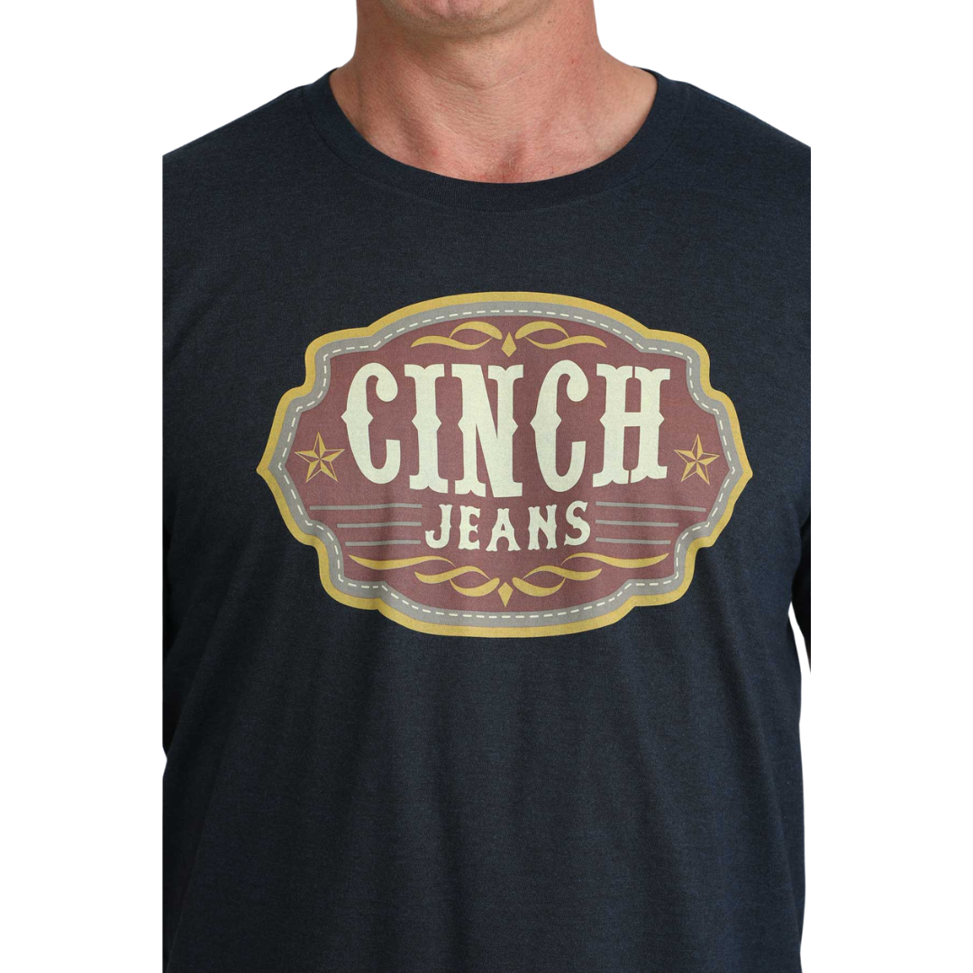 Cinch Men's Navy Blue Logo Graphic T-Shirt MTT1690719