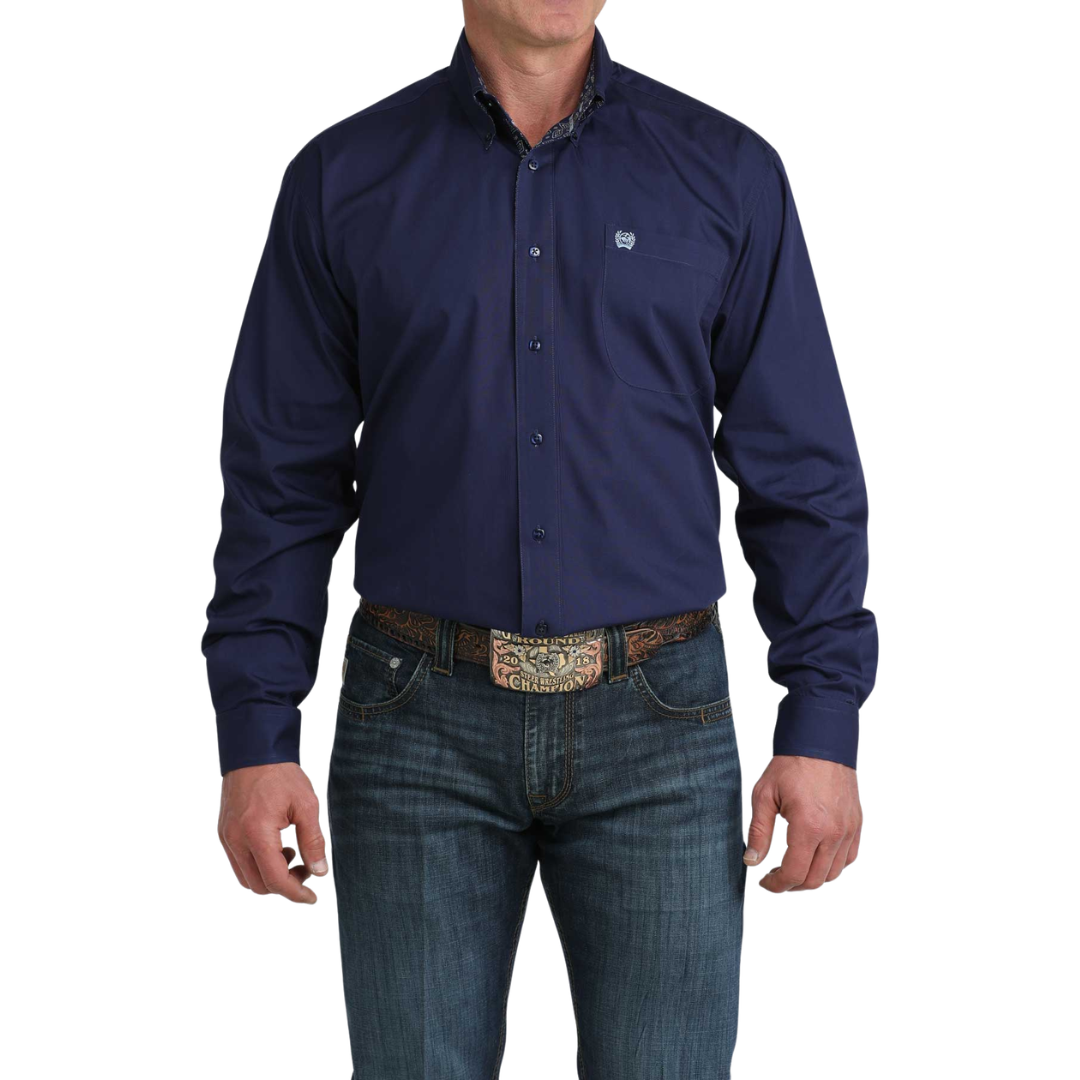 Cinch Men's Royal Blue Button Down Shirt MTW1106074