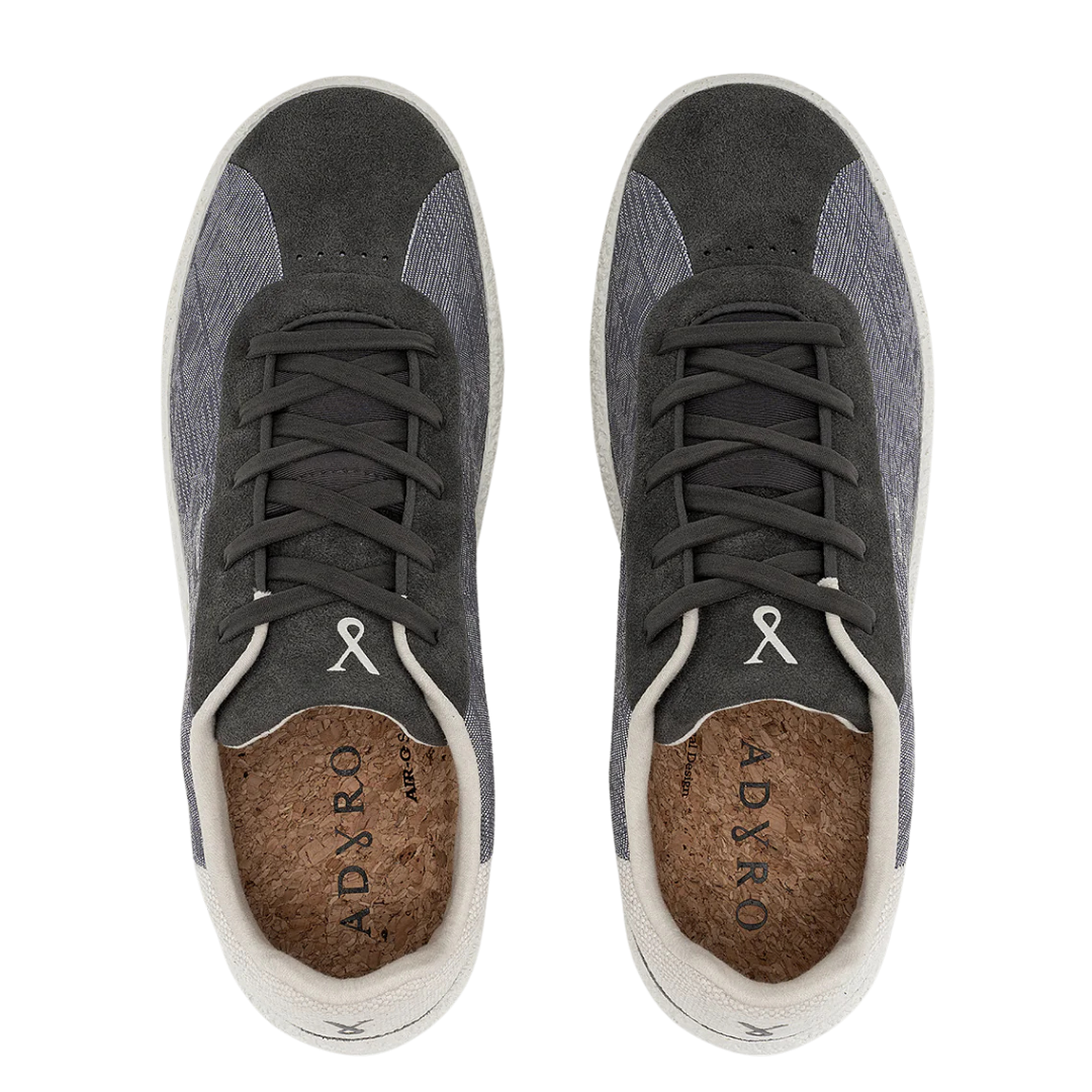 ADYRO Men's Primo Steel Grey Casual Performance Sneaker PRMSTL101