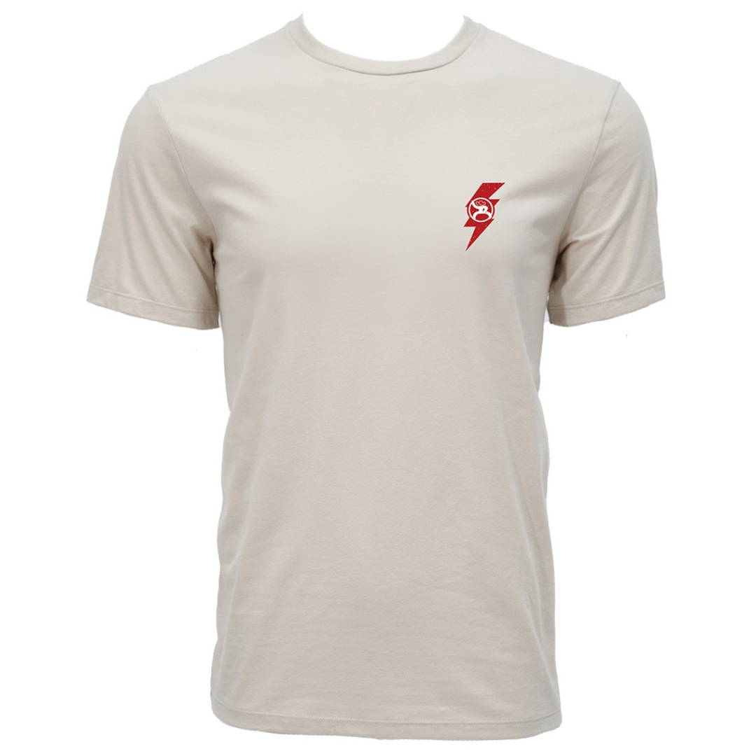 Hooey Men's Meltin' Manes Cream Reactive Dye T-Shirt RT2605CR