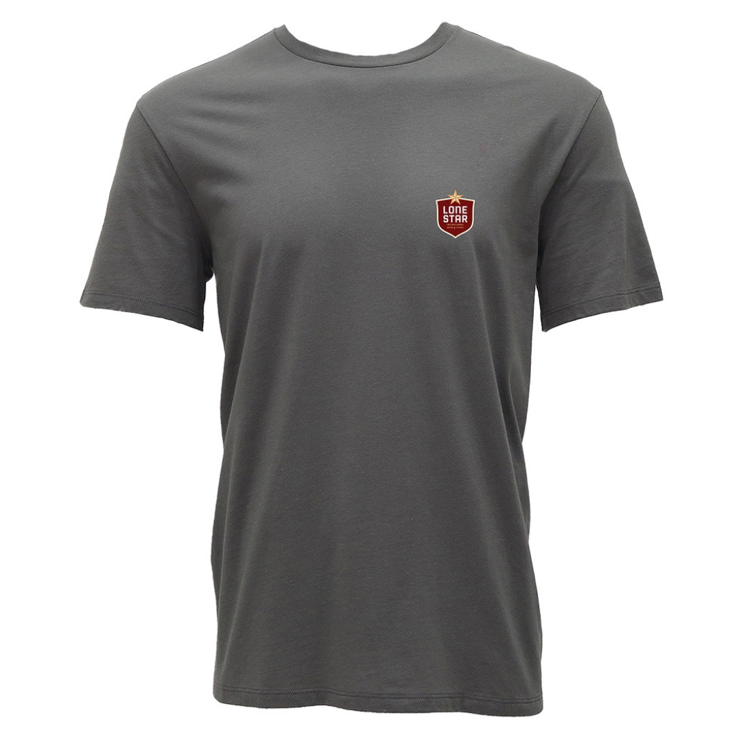 Hooey Men's Lone Star Steel Grey Graphic T-Shirt HT2670DKGY