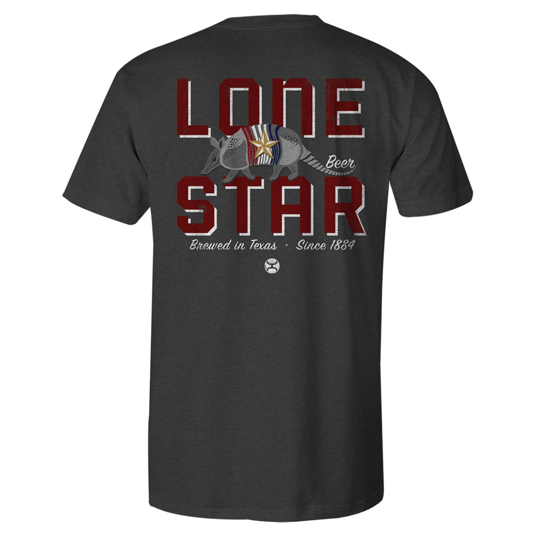 Hooey Men's Lone Star Steel Grey Graphic T-Shirt HT2670DKGY