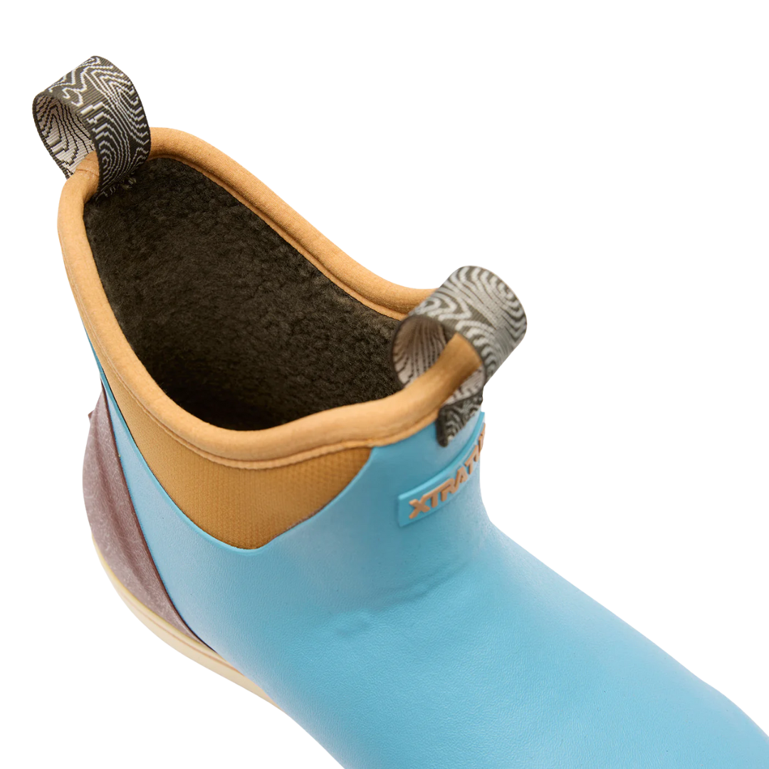 XTRATUF Men's Fleece Lined Blue Ankle Deck Boot XMADBC20