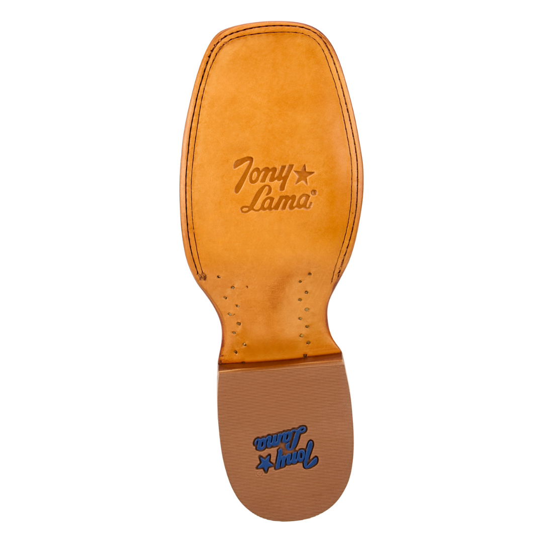 Tony Lama Men's Blaine Chocolate Wide Square Toe Ostrich Boots RN3574