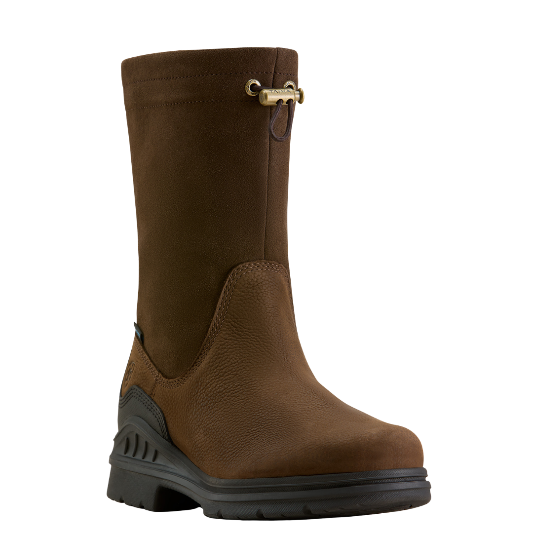 Ariat Ladies Barnyard Brooke Waterproof Brown Western Boot 10074295 - Wild West Boot Store