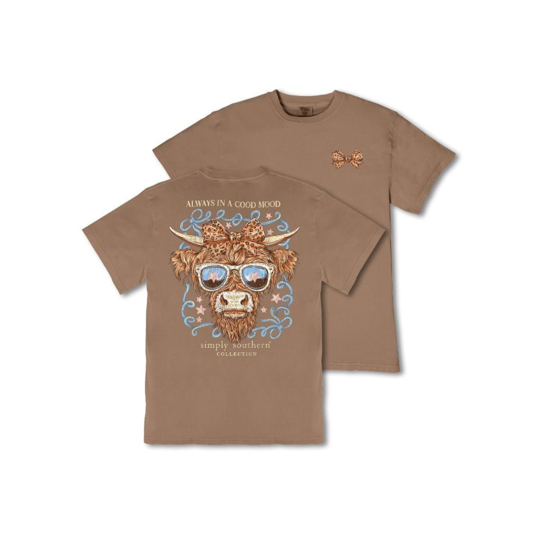 Simply Southern Ladies Always In A Good Mood T-Shirt MINWASH-MOOD-RAWHD - Wild West Boot Store