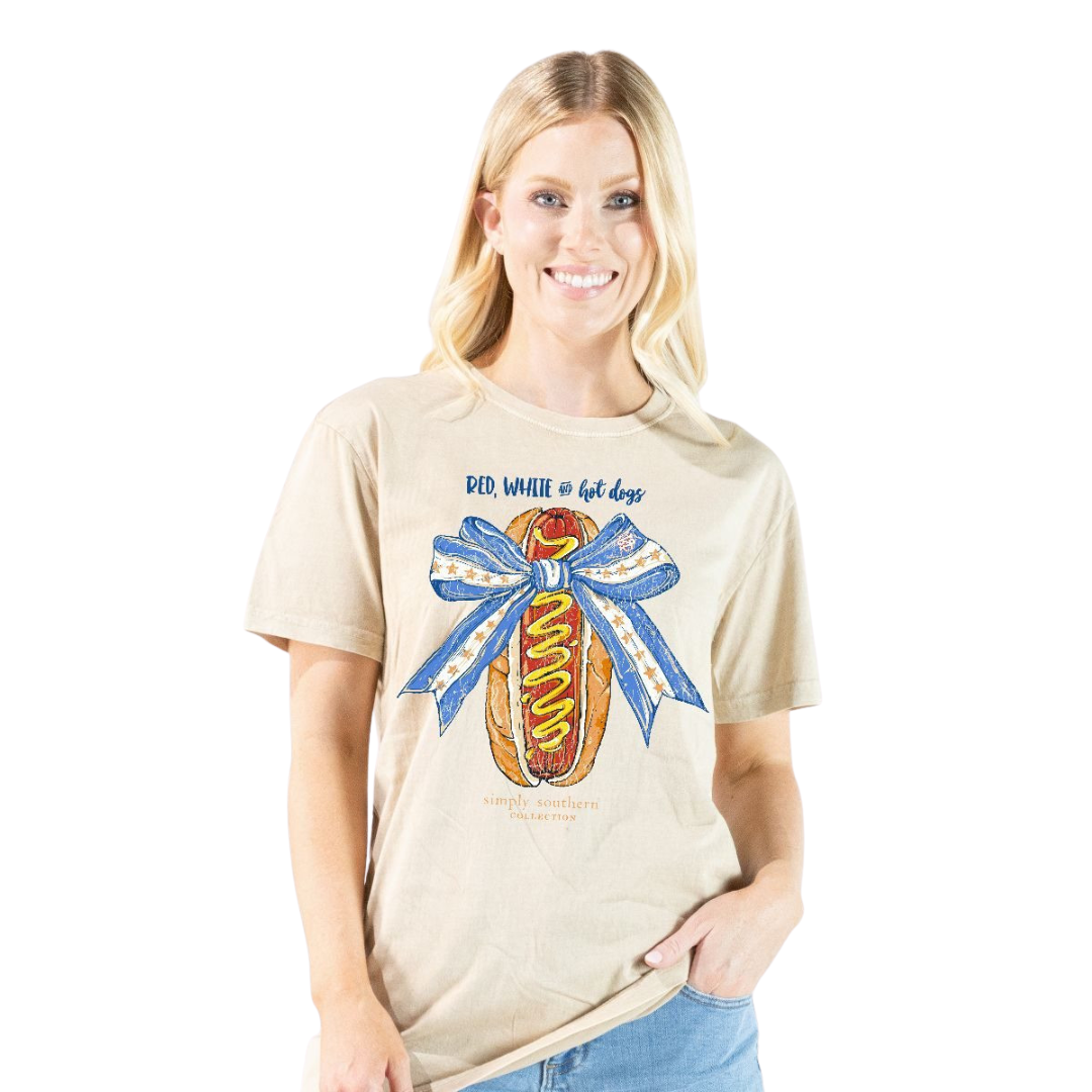 Simply Southern Ladies Mineral Washed Dog Bone T-Shirt MINWASH-DOG-BONE - Wild West Boot Store