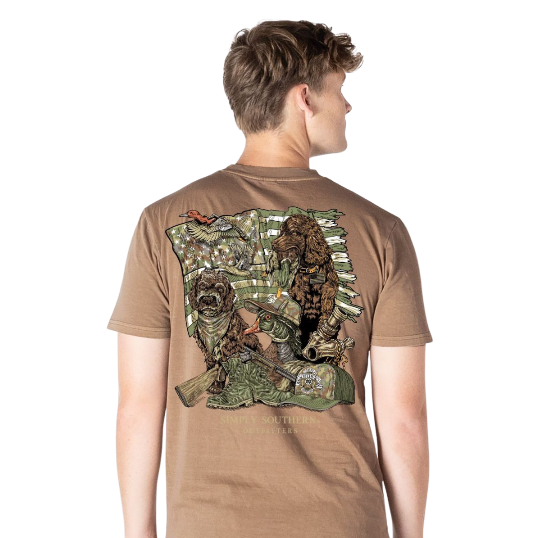 Simply Southern Men's Graphic Brown T-Shirt MINWASH-READY-RAWHD - Wild West Boot Store