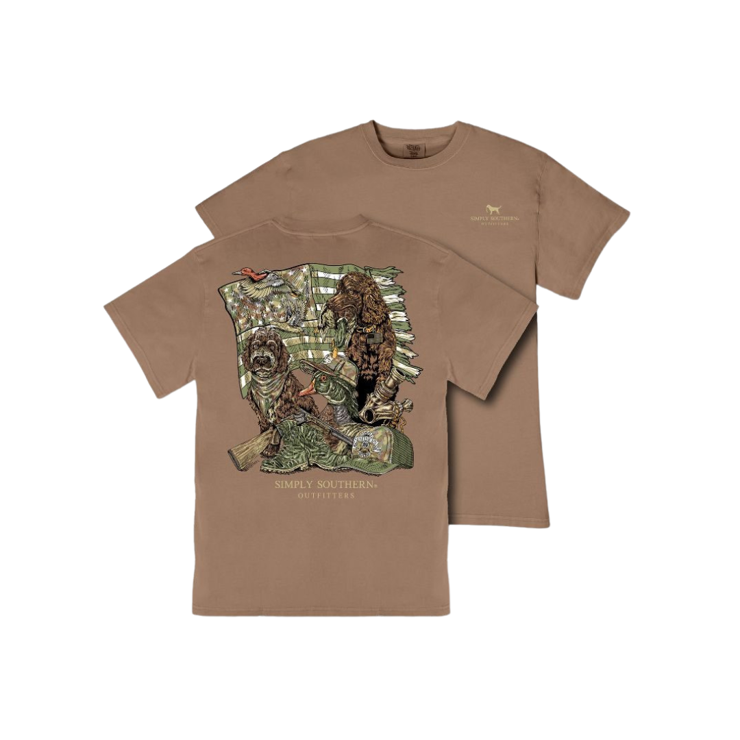 Simply Southern Men's Graphic Brown T-Shirt MINWASH-READY-RAWHD - Wild West Boot Store