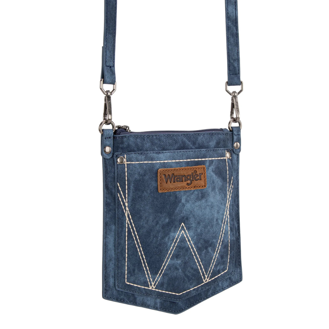 Wrangler Ladies "W" Stitch Water Repellent Denim Crossbody WG219-183JN