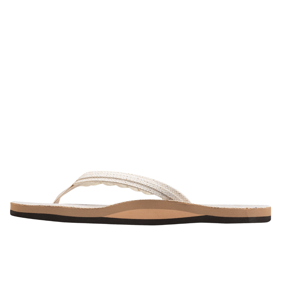 Rainbow Ladies Flirty Braidy Natural Hemp Single Layer Sandal 301AHTSB-NATR