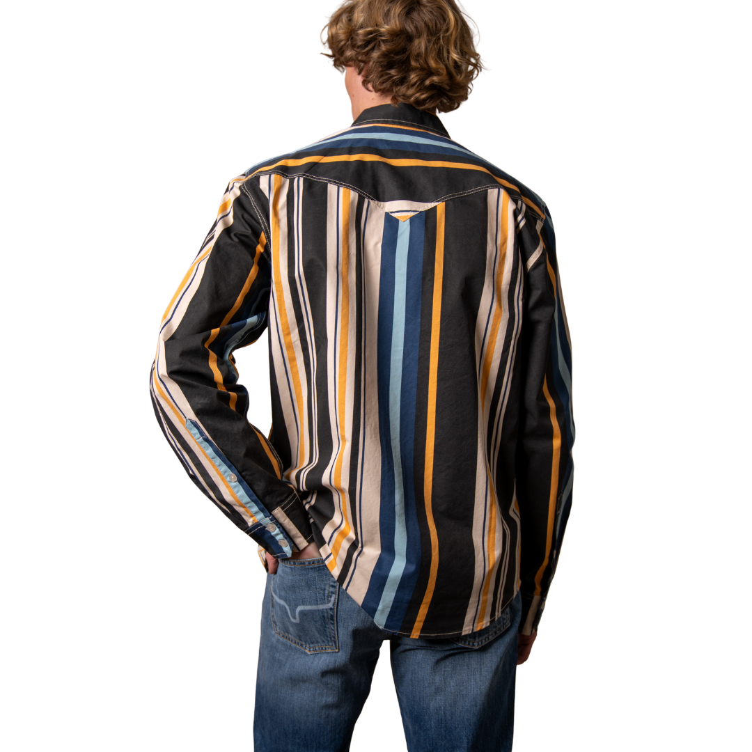 Kimes Ranch Men's Clancy Black Stripes Button Down Shirt MDS0000085-BK001