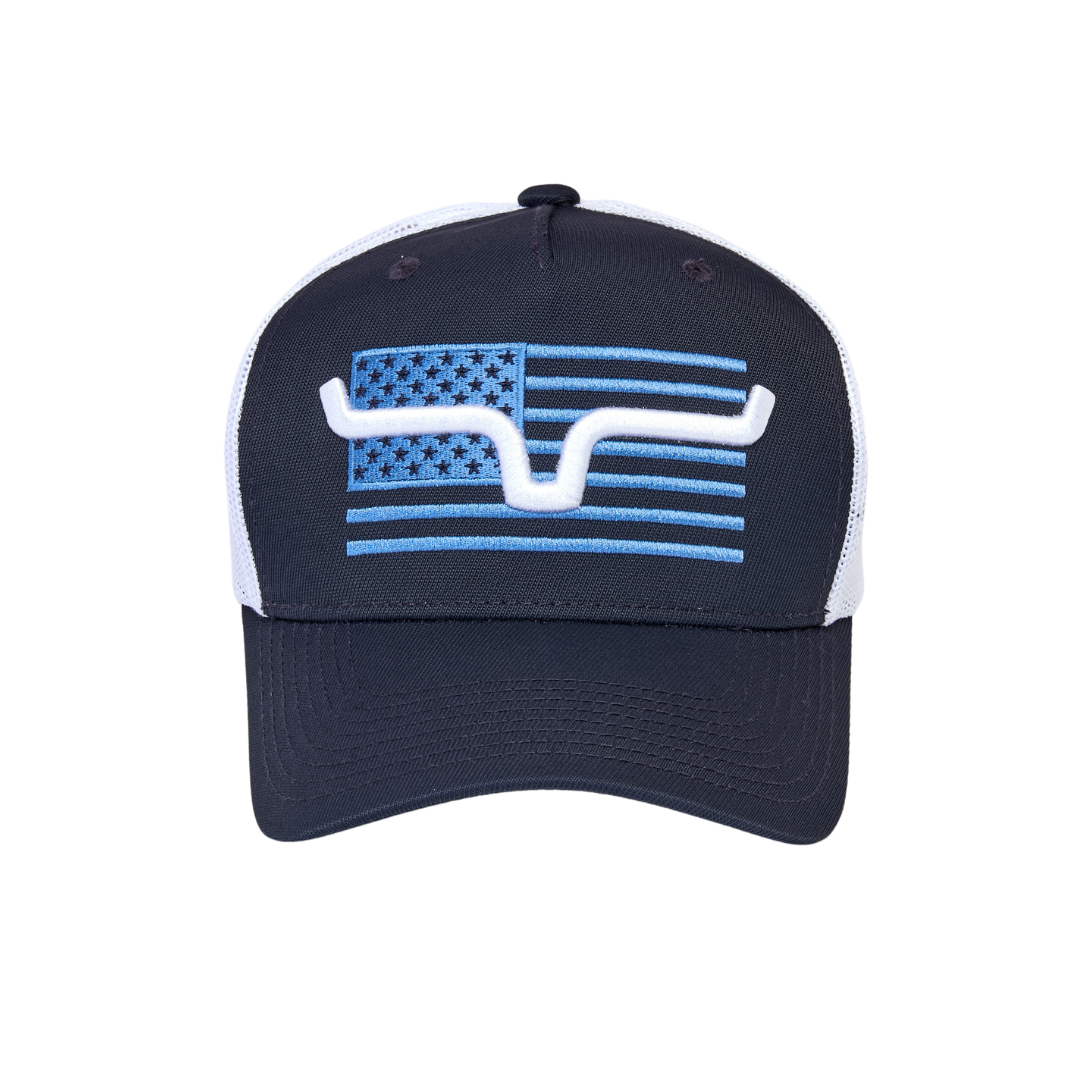 Kimes Ranch Capital Navy Blue Trucker Cap UHA0000213-BL004