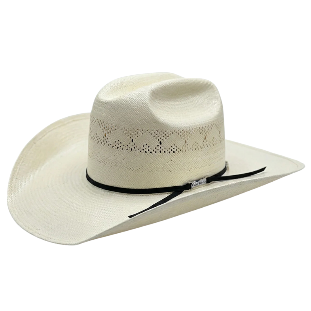 American Hat Co. 20X Rancher Ivory Brim Western Straw Hat 8110RC-2CBLK