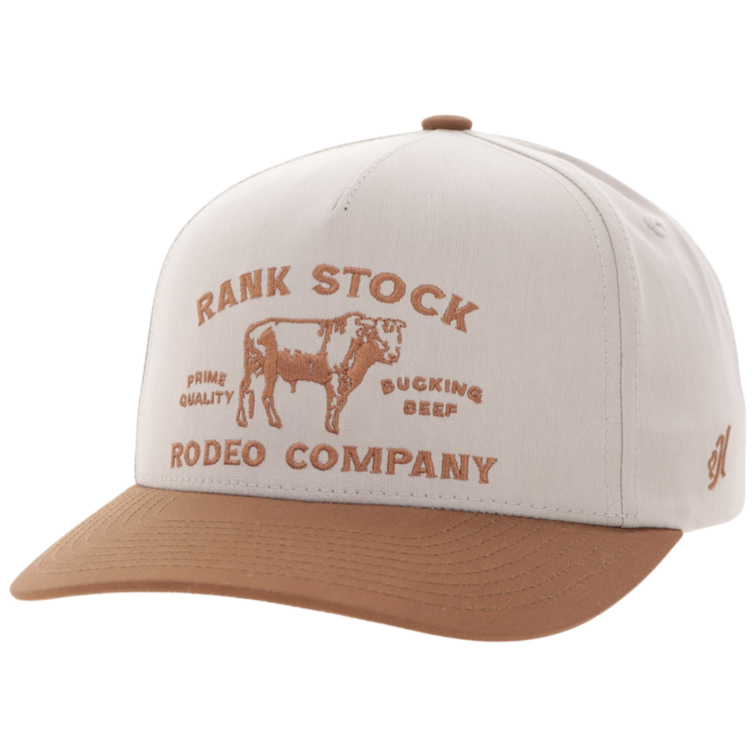 Hooey "Rank Stock" Tan Embroidered Trucker Cap 2662T-TN