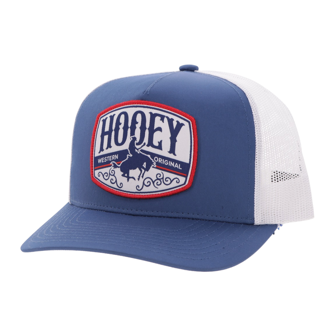 Hooey "Salado" Blue & White Trucker Cap 2604T-BLWH