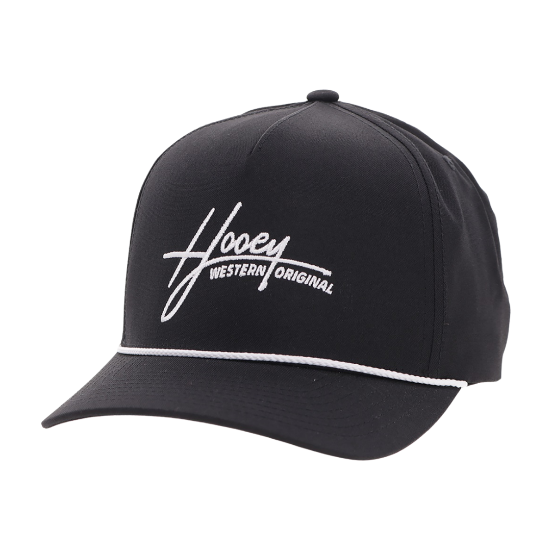 Hooey "Mark Out" Black & White Trucker Cap 2601T-BK
