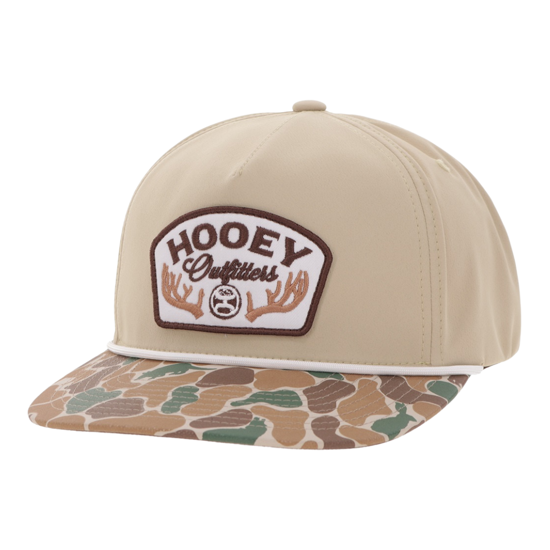 Hooey "Outfitters" Tan & Camo Print Trucker Cap 6026T-TNCA