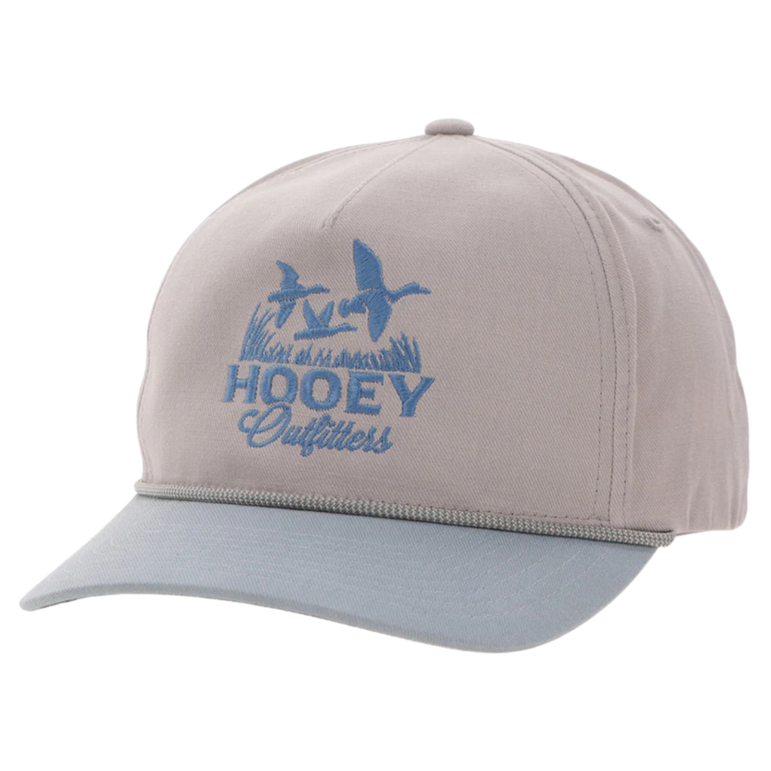 Hooey 'Decoy' Grey & Light Blue Trucker Cap 6030T-GYBL