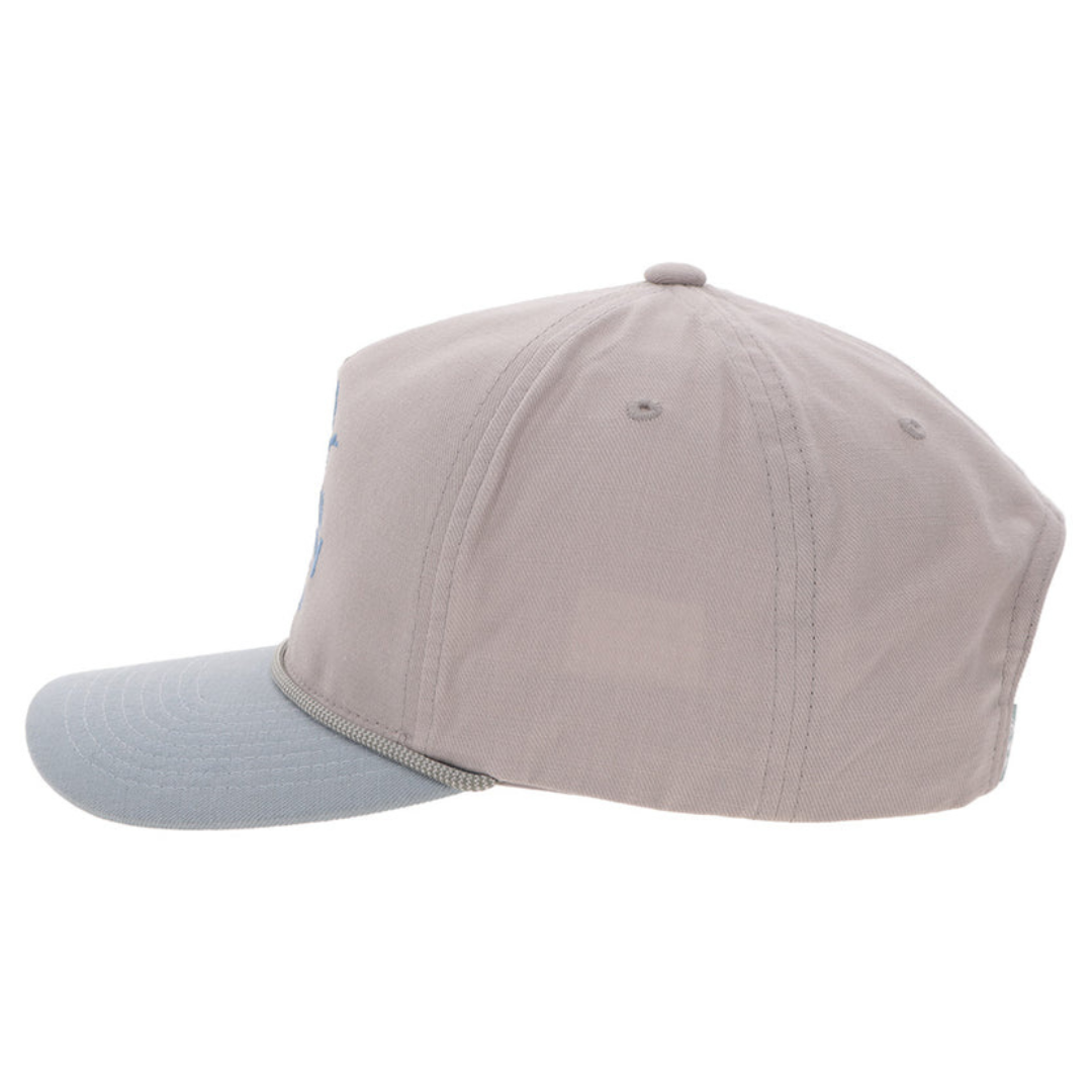 Hooey 'Decoy' Grey & Light Blue Trucker Cap 6030T-GYBL