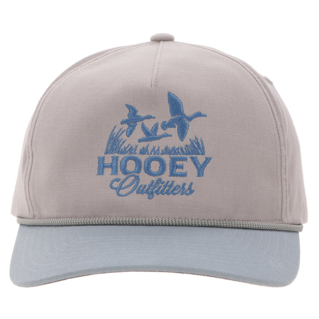 Hooey 'Decoy' Grey & Light Blue Trucker Cap 6030T-GYBL
