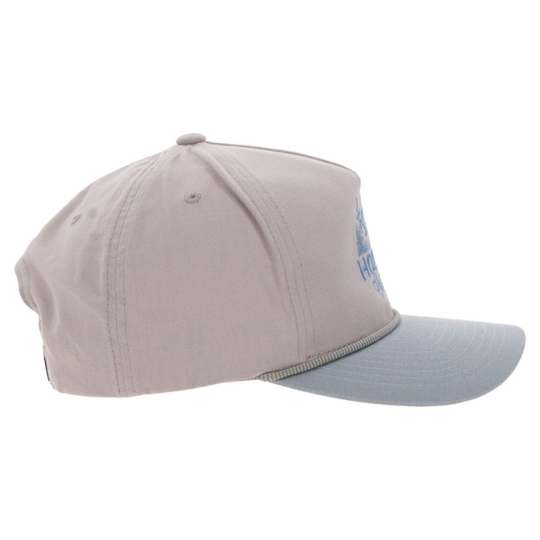 Hooey 'Decoy' Grey & Light Blue Trucker Cap 6030T-GYBL