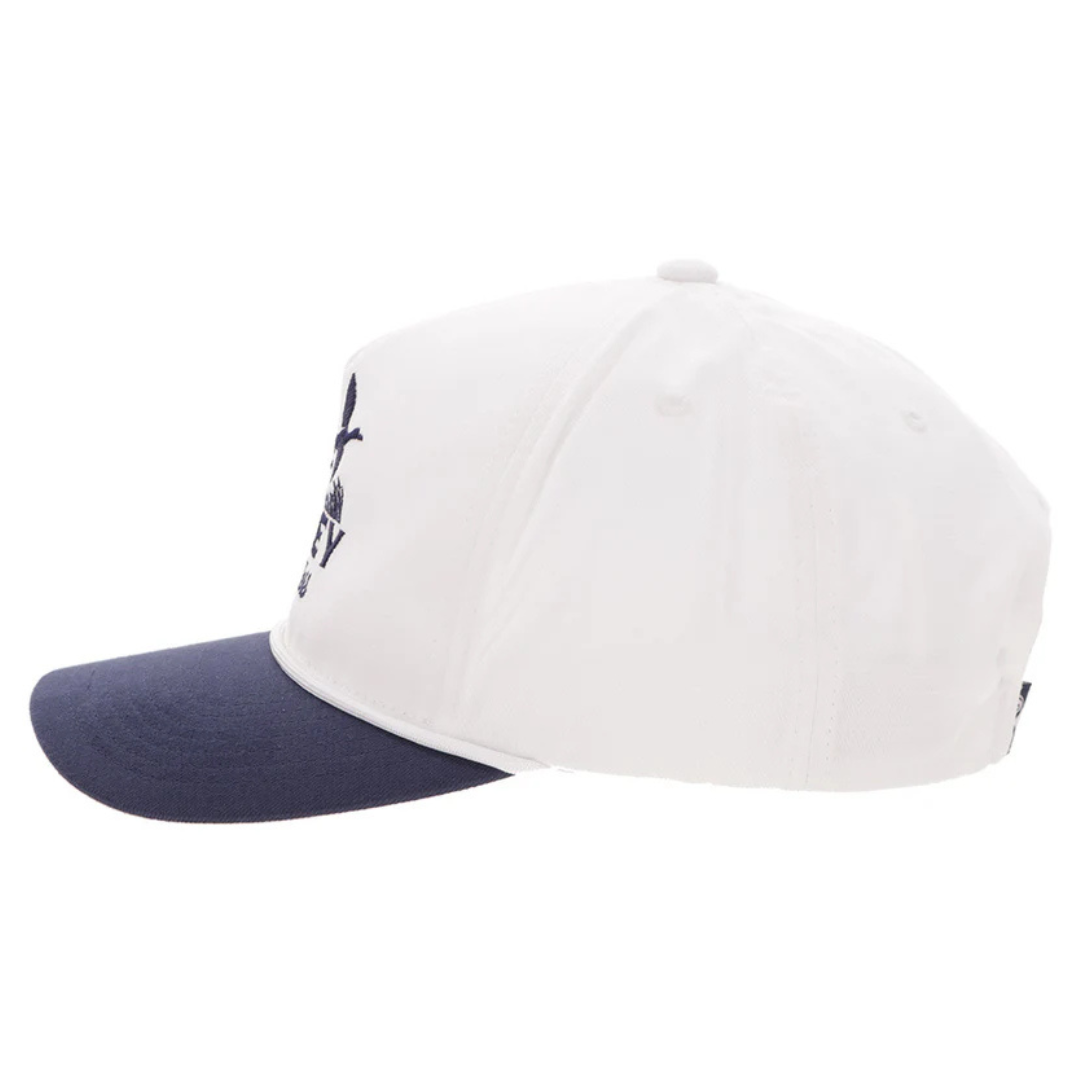 Hooey 'Decoy' White & Navy Blue Trucker Cap 6030T-WHNV