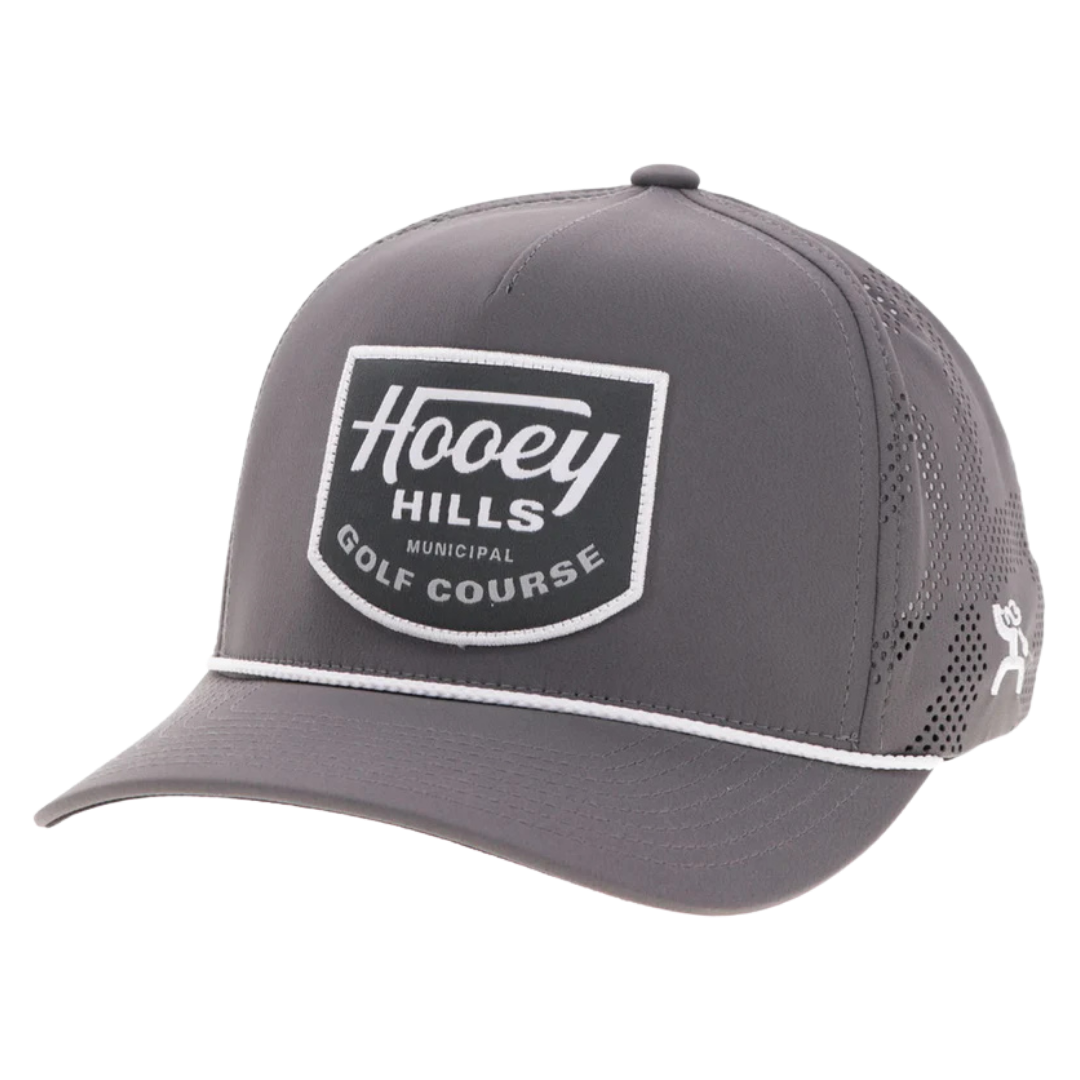 Hooey 'Noonan' Cowboy Golf Grey & Black Trucker Cap 2531T-GY