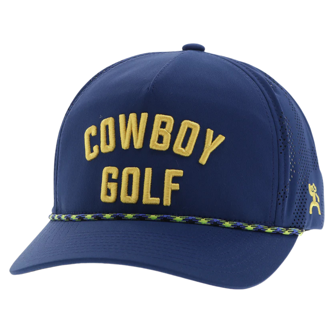 Hooey 'Cowboy Golf' Navy & Yellow Trucker Cap 2516T-NV