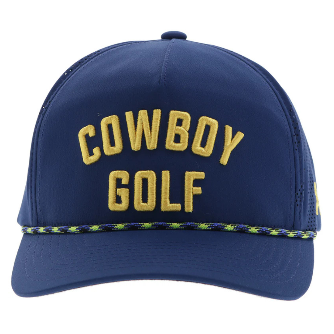 Hooey 'Cowboy Golf' Navy & Yellow Trucker Cap 2516T-NV