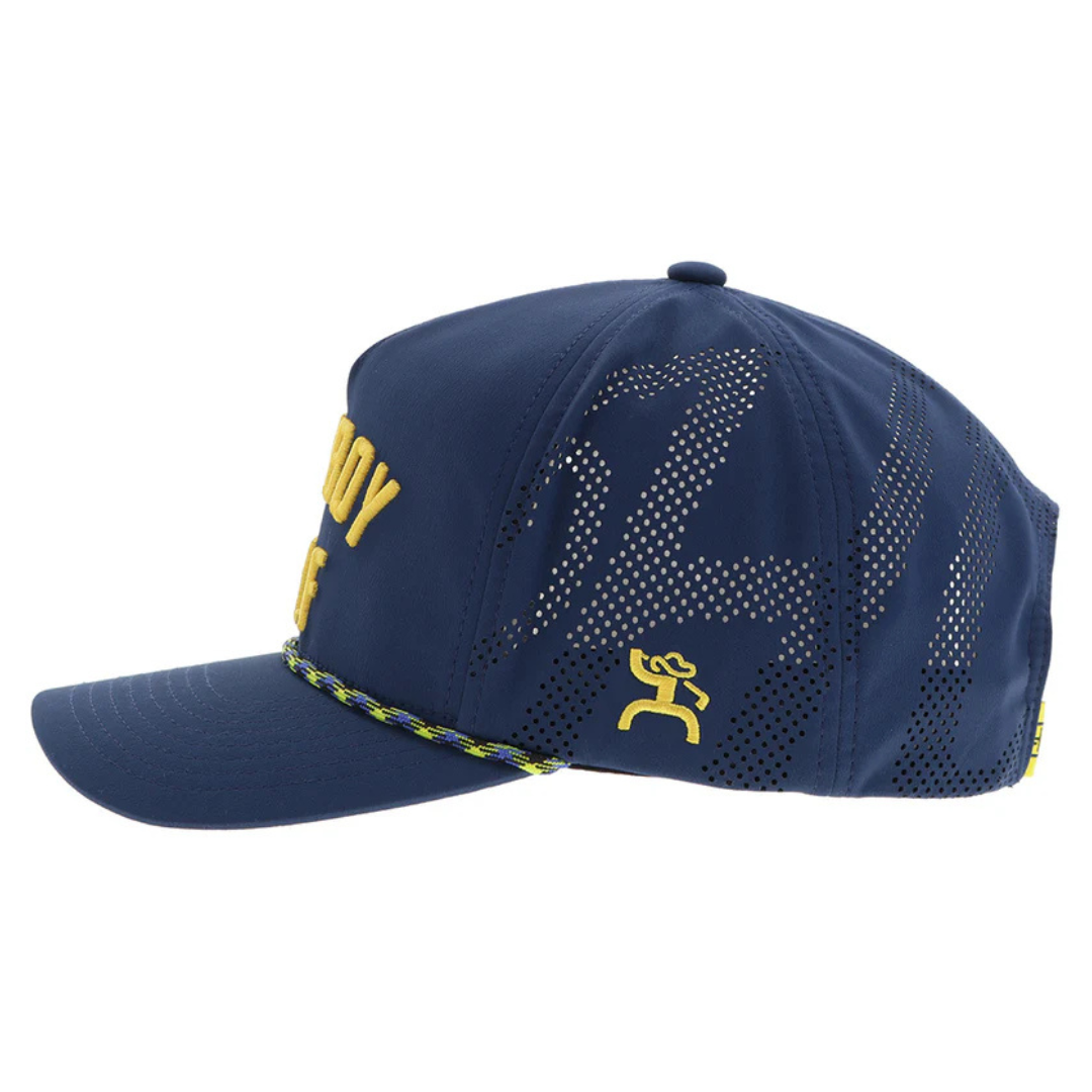 Hooey 'Cowboy Golf' Navy & Yellow Trucker Cap 2516T-NV