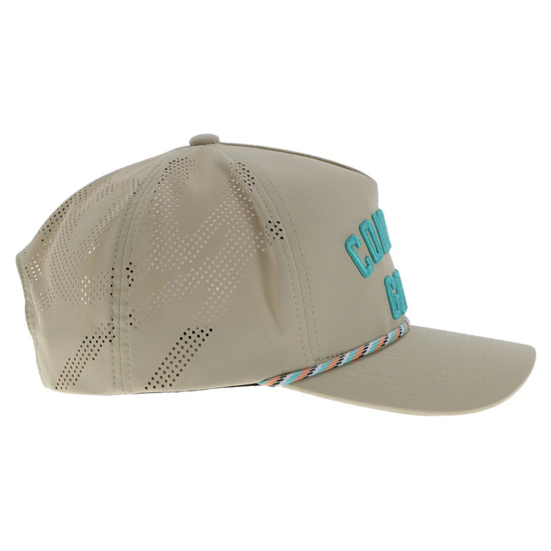 Hooey 'Cowboy Golf' Tan & Teal Trucker Cap 2516T-TN