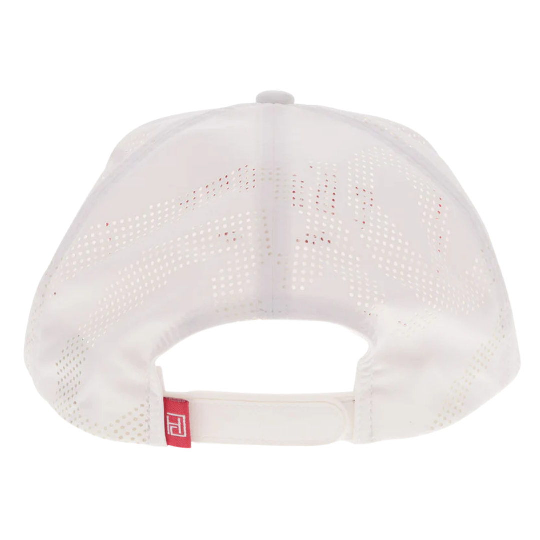Hooey 'Cowboy Golf' White & Red Trucker Cap 2516T-WHRD