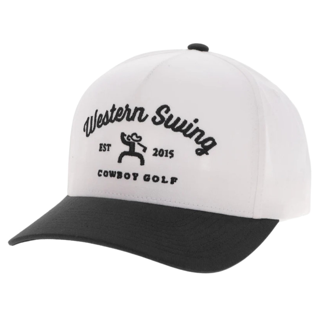 Hooey Western Swing White & Black Trucker Cap 2536T-WHBK