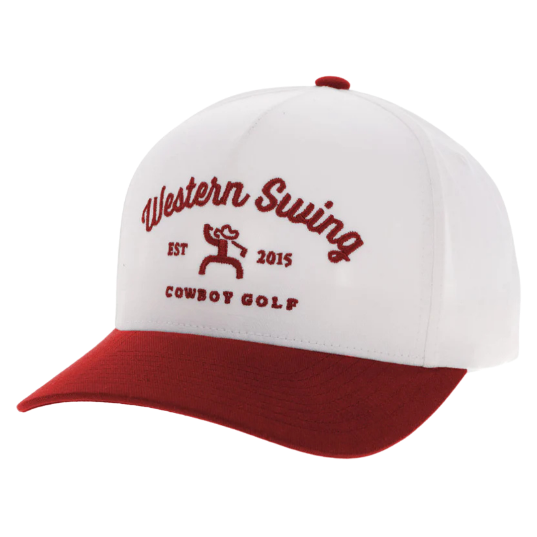 Hooey Western Swing White & Red Trucker Cap 2536T-WHRD