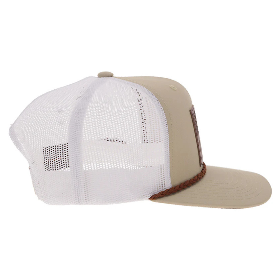 Hooey "Liberty Roper" Tan & White Trucker Cap 2610T-TNWH